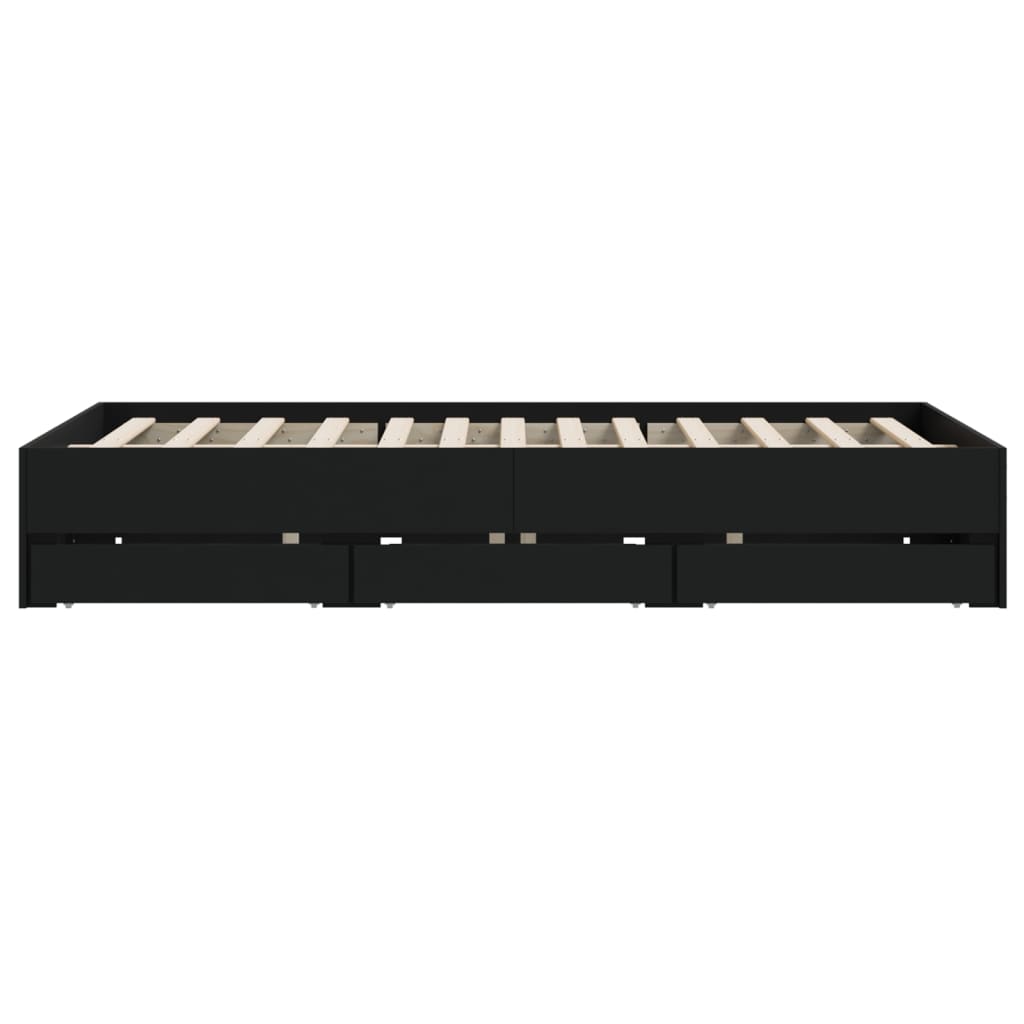 8721012244849_g_en_hd_5 vidaXL Bed Frame with Drawers without Mattress Black 150x200 cm - Image 7