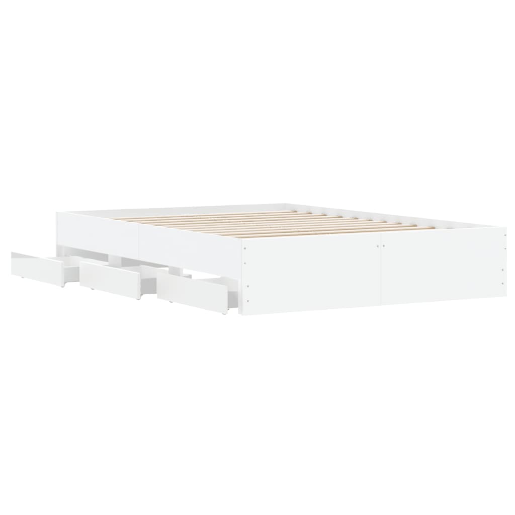 8721012245259_g_en_hd_3 vidaXL Bed Frame with Drawers without Mattress White 135x190 cm - Image 5