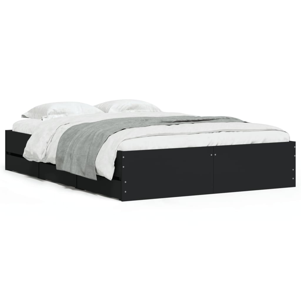 8721012245266_a_en_hd_1 vidaXL Bed Frame with Drawers without Mattress Black 135x190 cm - Image 2