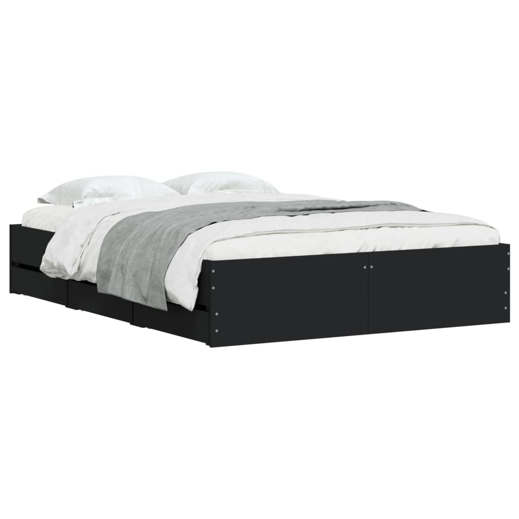 8721012245266_g_en_hd_1 vidaXL Bed Frame with Drawers without Mattress Black 135x190 cm - Image 3
