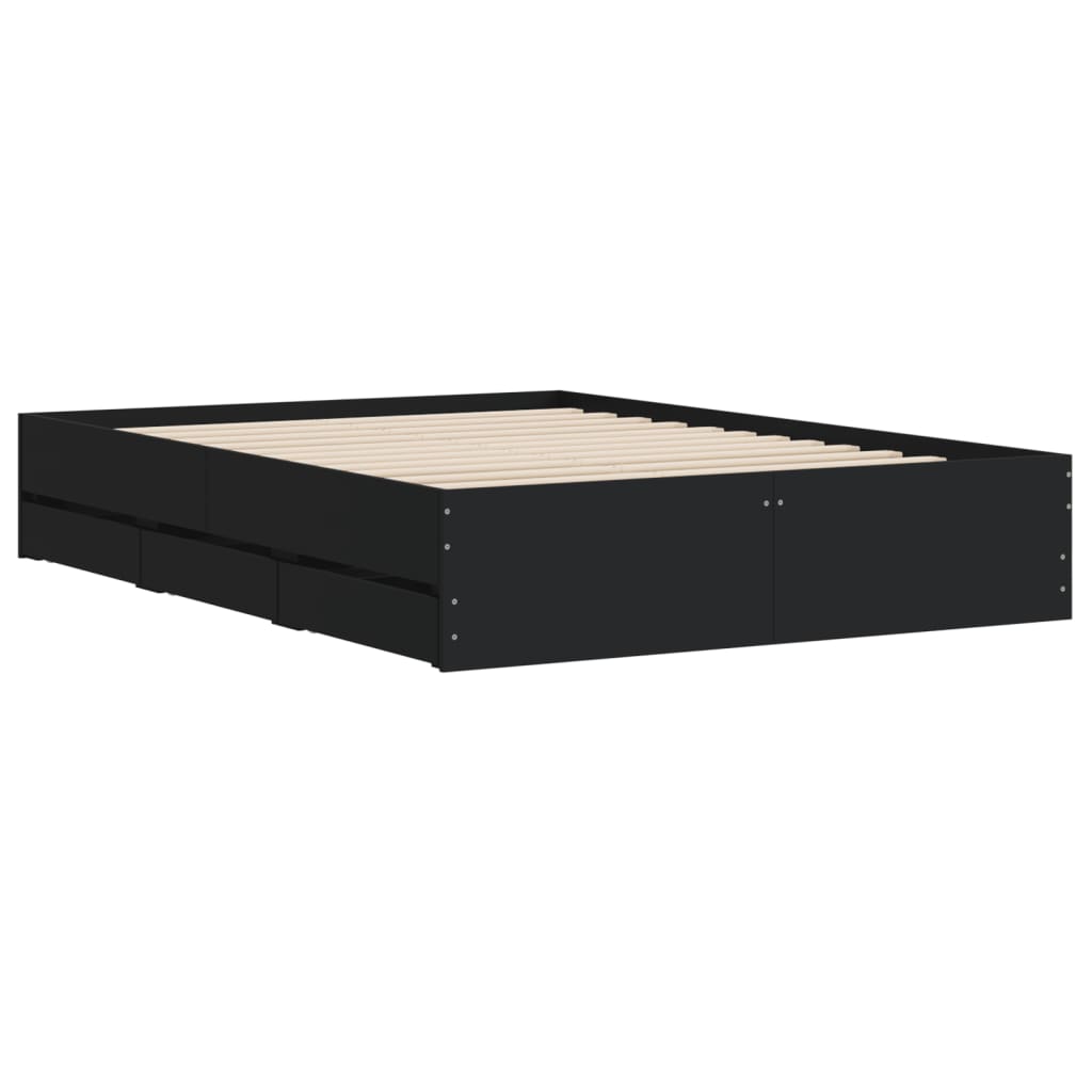 8721012245266_g_en_hd_2 vidaXL Bed Frame with Drawers without Mattress Black 135x190 cm - Image 4