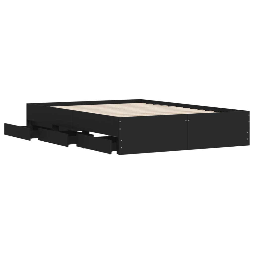 8721012245266_g_en_hd_3 vidaXL Bed Frame with Drawers without Mattress Black 135x190 cm - Image 5