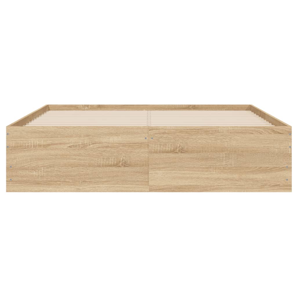 8721012245273_g_en_hd_4 vidaXL Bed Frame with Drawers without Mattress Sonoma Oak 135x190 cm - Image 6
