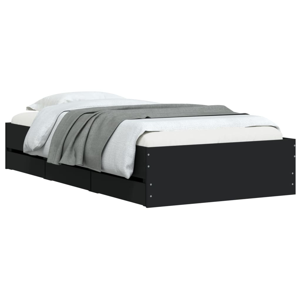 8721012245402_g_en_hd_1 vidaXL Bed Frame with Drawers without Mattress Black 90x190 cm - Image 3