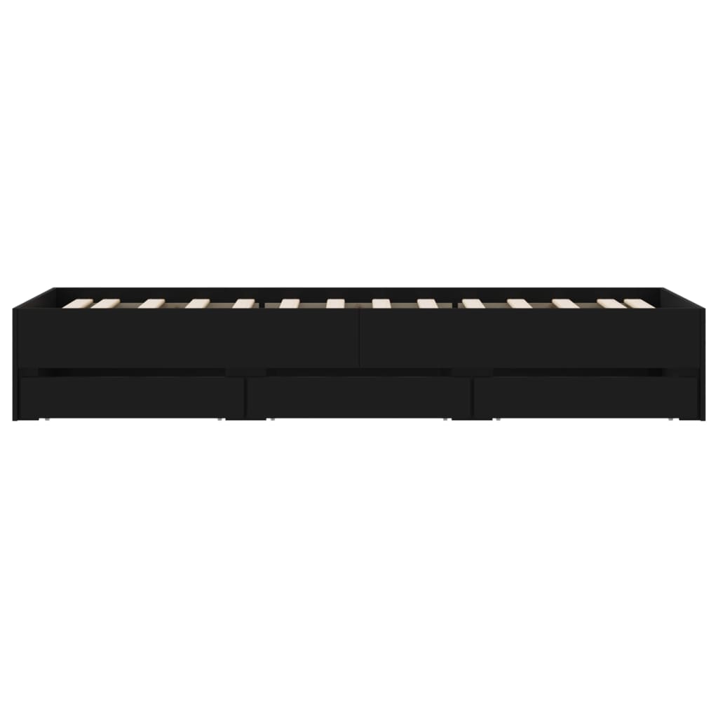 8721012245402_g_en_hd_5 vidaXL Bed Frame with Drawers without Mattress Black 90x190 cm - Image 7