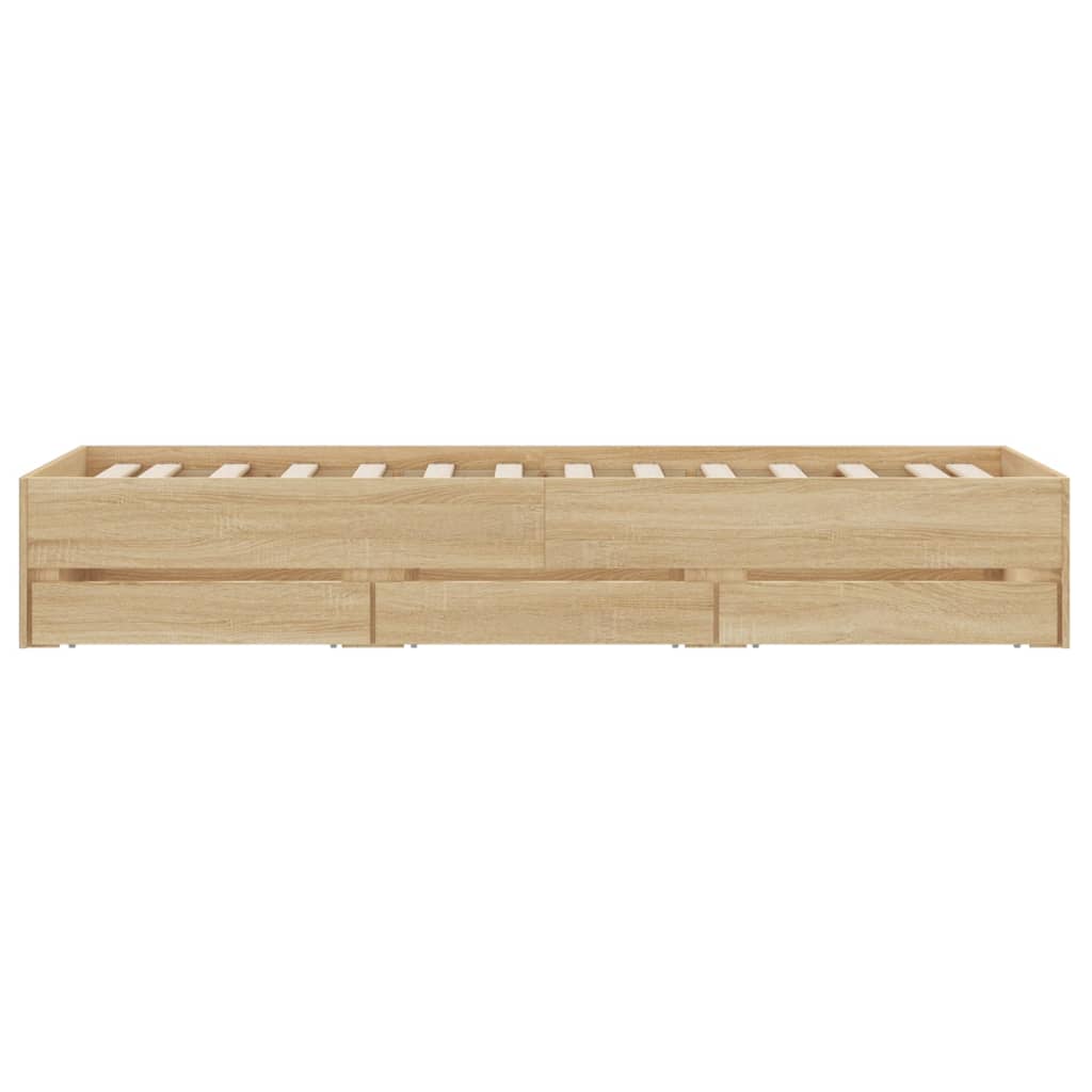 8721012245419_g_en_hd_5 vidaXL Bed Frame with Drawers without Mattress Sonoma Oak 90x190 cm - Image 7