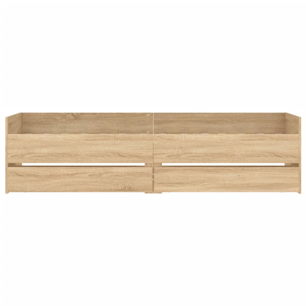 8721012245693_g_en_hd_4 vidaXL Bed Frame with Drawers without Mattress Sonoma Oak 90x190 cm - Image 6