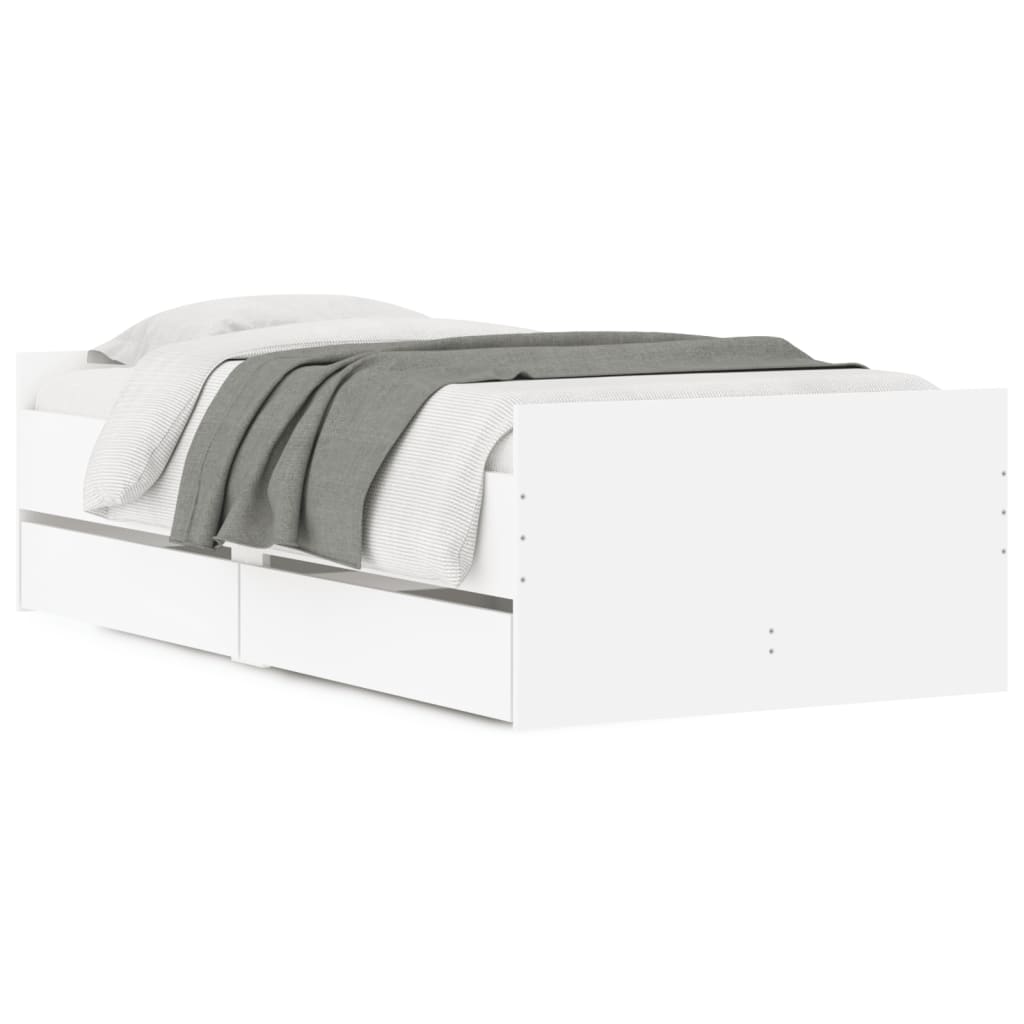 8721012245952_a_en_hd_1 vidaXL Bed Frame with Drawers without Mattress White 90x190 cm - Image 2