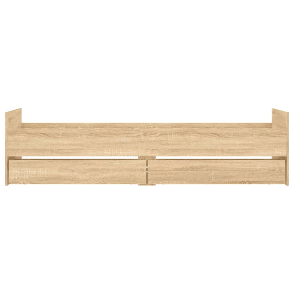 8721012245976_g_en_hd_4 vidaXL Bed Frame with Drawers without Mattress Sonoma Oak 90x190 cm - Image 6