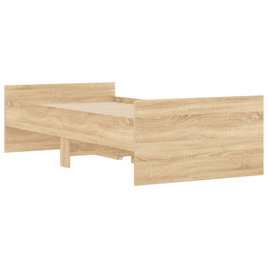 8721012245976_g_en_hd_6 vidaXL Bed Frame with Drawers without Mattress Sonoma Oak 90x190 cm - Image 8