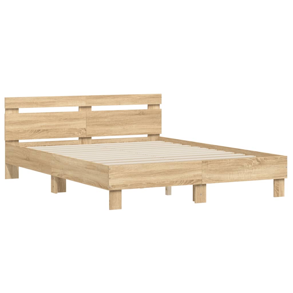 8721012246324_g_en_hd_1 vidaXL Bed Frame without Mattress Sonoma Oak 150x200 cm - Image 3