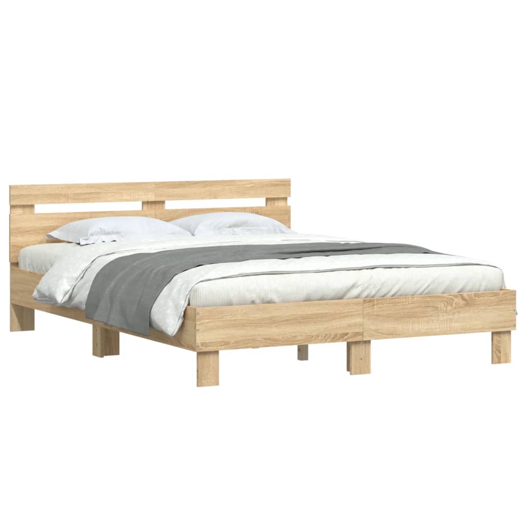 8721012246324_g_en_hd_2 vidaXL Bed Frame without Mattress Sonoma Oak 150x200 cm - Image 4