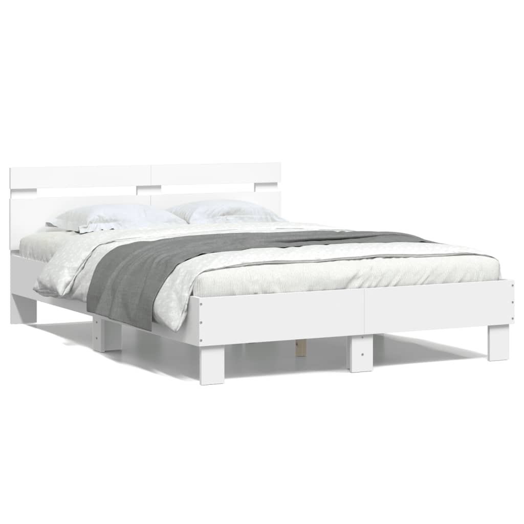 8721012246584_a_en_hd_1 vidaXL Bed Frame without Mattress White 135x190 cm - Image 2