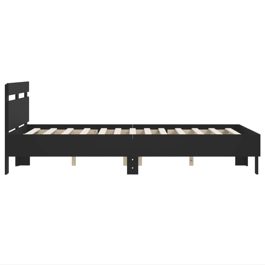 8721012246591_g_en_hd_4 vidaXL Bed Frame without Mattress Black 135x190 cm - Image 6