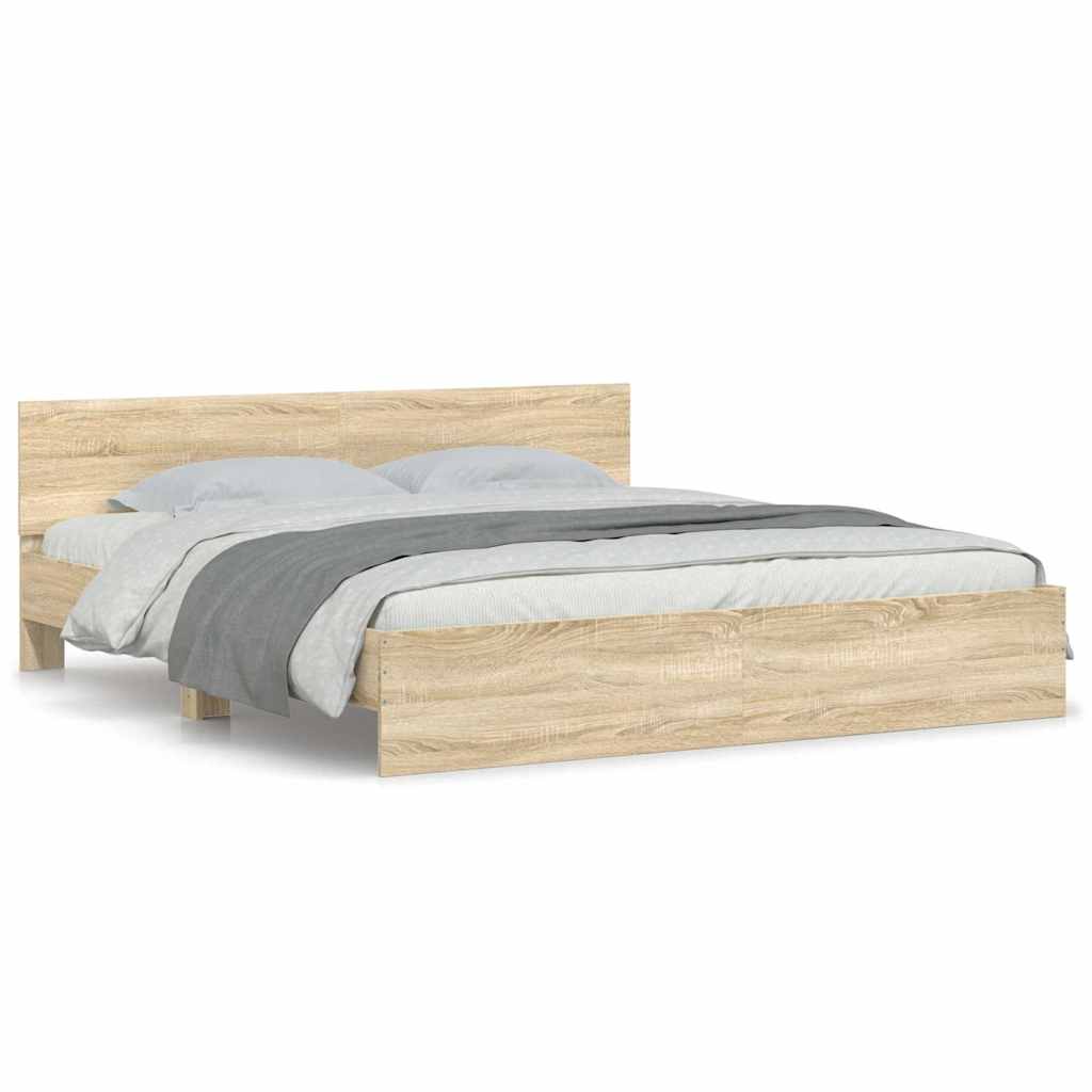 8721012246812_a_en_hd_1 vidaXL Bed Frame without Mattress Sonoma Oak 183x203 cm King - Image 2