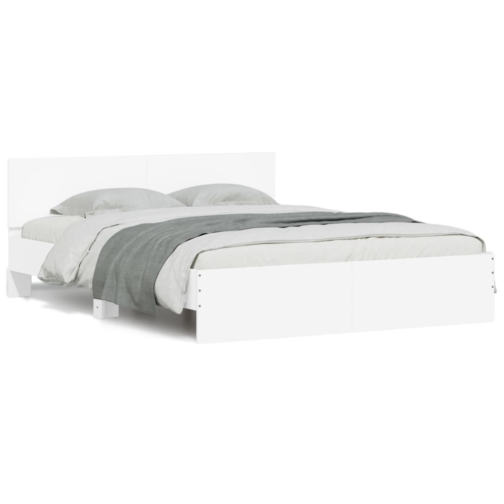 8721012246935_a_en_hd_1 vidaXL Bed Frame without Mattress White 150x200 cm - Image 2