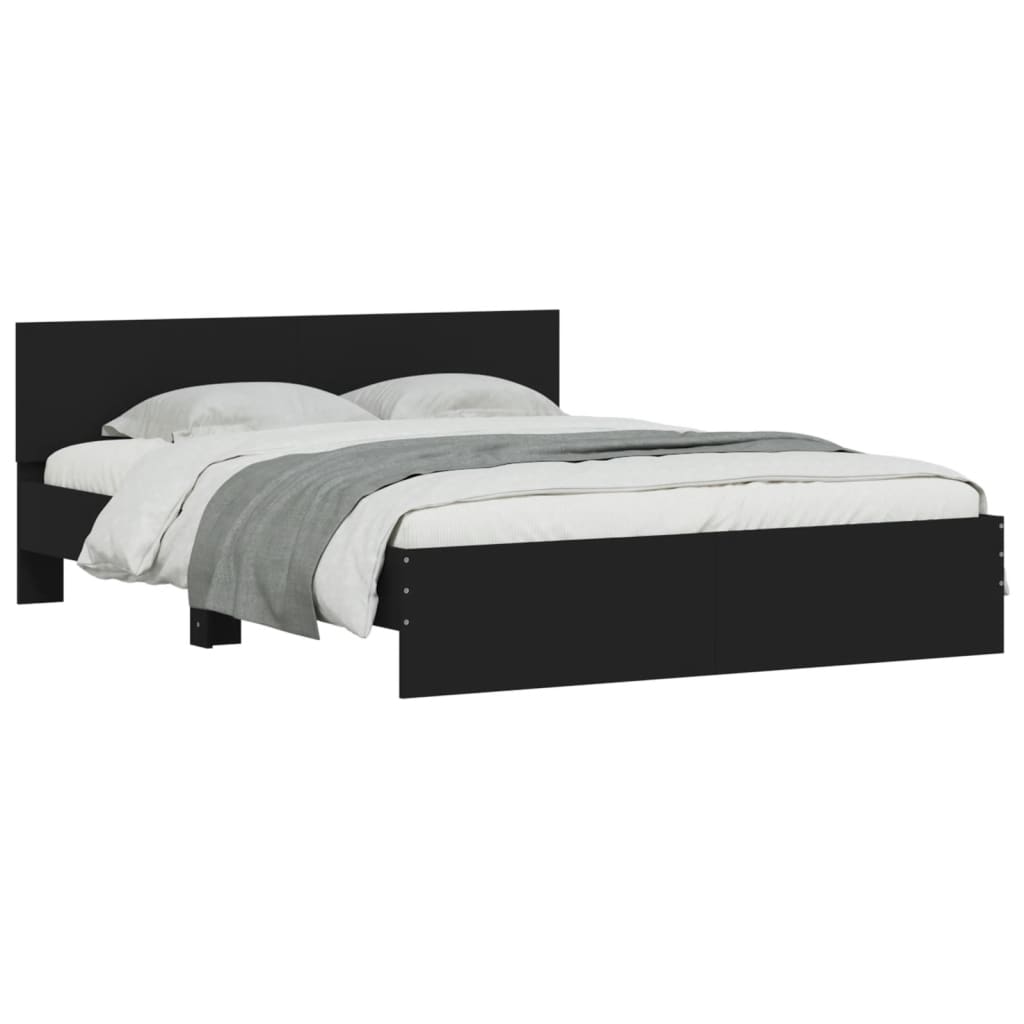 8721012246942_g_en_hd_1 vidaXL Bed Frame without Mattress Black 150x200 cm - Image 3