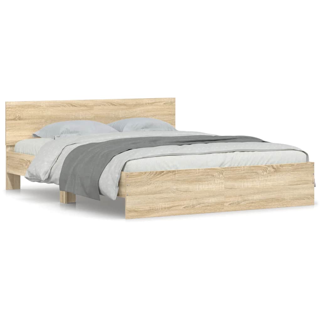 8721012246959_a_en_hd_1 vidaXL Bed Frame without Mattress Sonoma Oak 150x200 cm - Image 2
