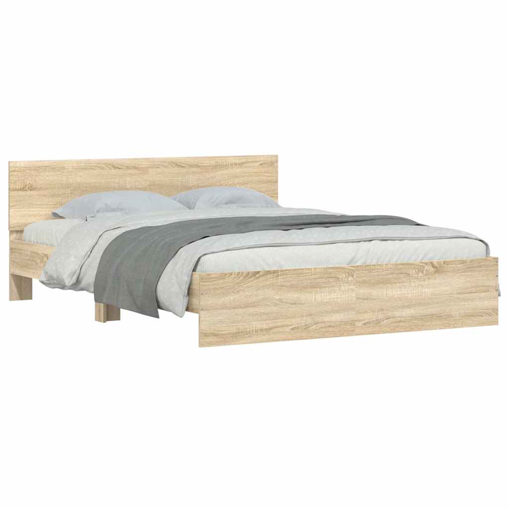 8721012246959_g_en_hd_1 vidaXL Bed Frame without Mattress Sonoma Oak 150x200 cm - Image 3