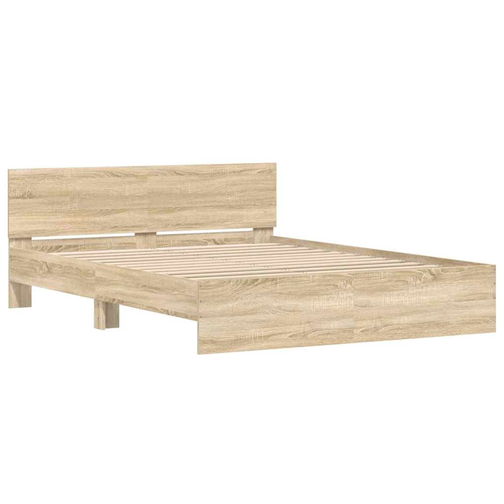 8721012246959_g_en_hd_2 vidaXL Bed Frame without Mattress Sonoma Oak 150x200 cm - Image 4