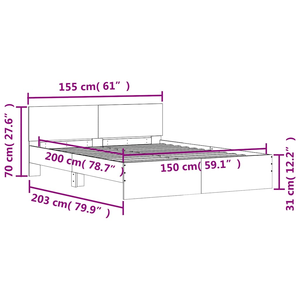 8721012246959_g_en_hd_8 vidaXL Bed Frame without Mattress Sonoma Oak 150x200 cm - Image 10