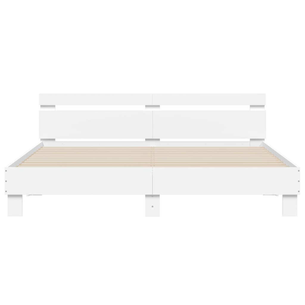 8721012247420_g_en_hd_5 vidaXL Bed Frame with LED without Mattress White 183x203 cm King - Image 7