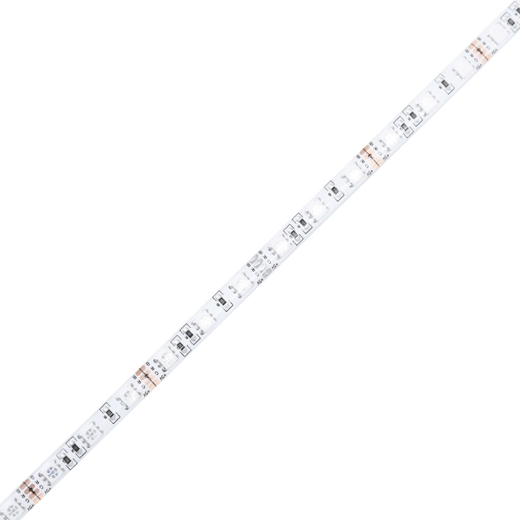 8721012247567_g_en_hd_10 vidaXL Bed Frame with LED without Mattress White 150x200 cm - Image 12