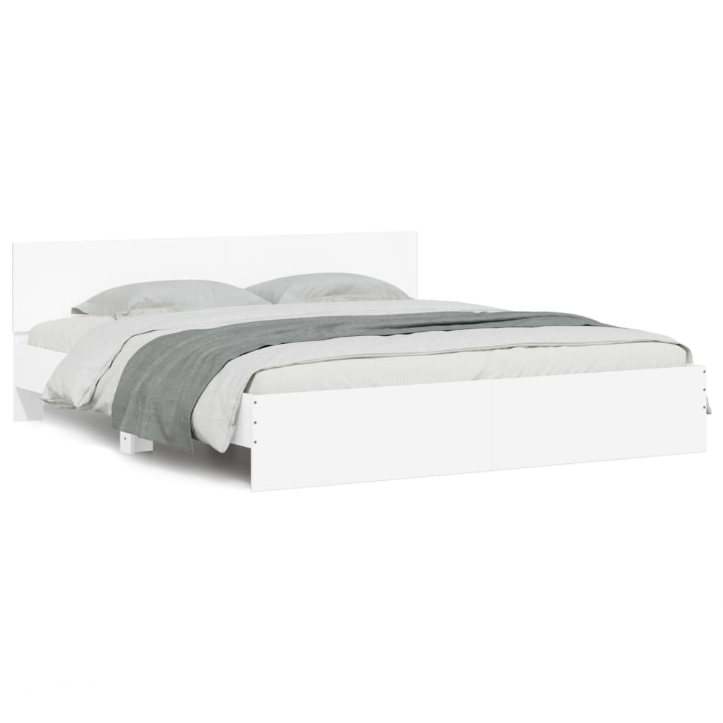 8721012248052_g_en_hd_3 vidaXL Bed Frame with LED without Mattress White 183x203 cm King - Image 5