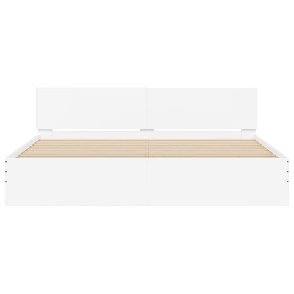 8721012248052_g_en_hd_5 vidaXL Bed Frame with LED without Mattress White 183x203 cm King - Image 7