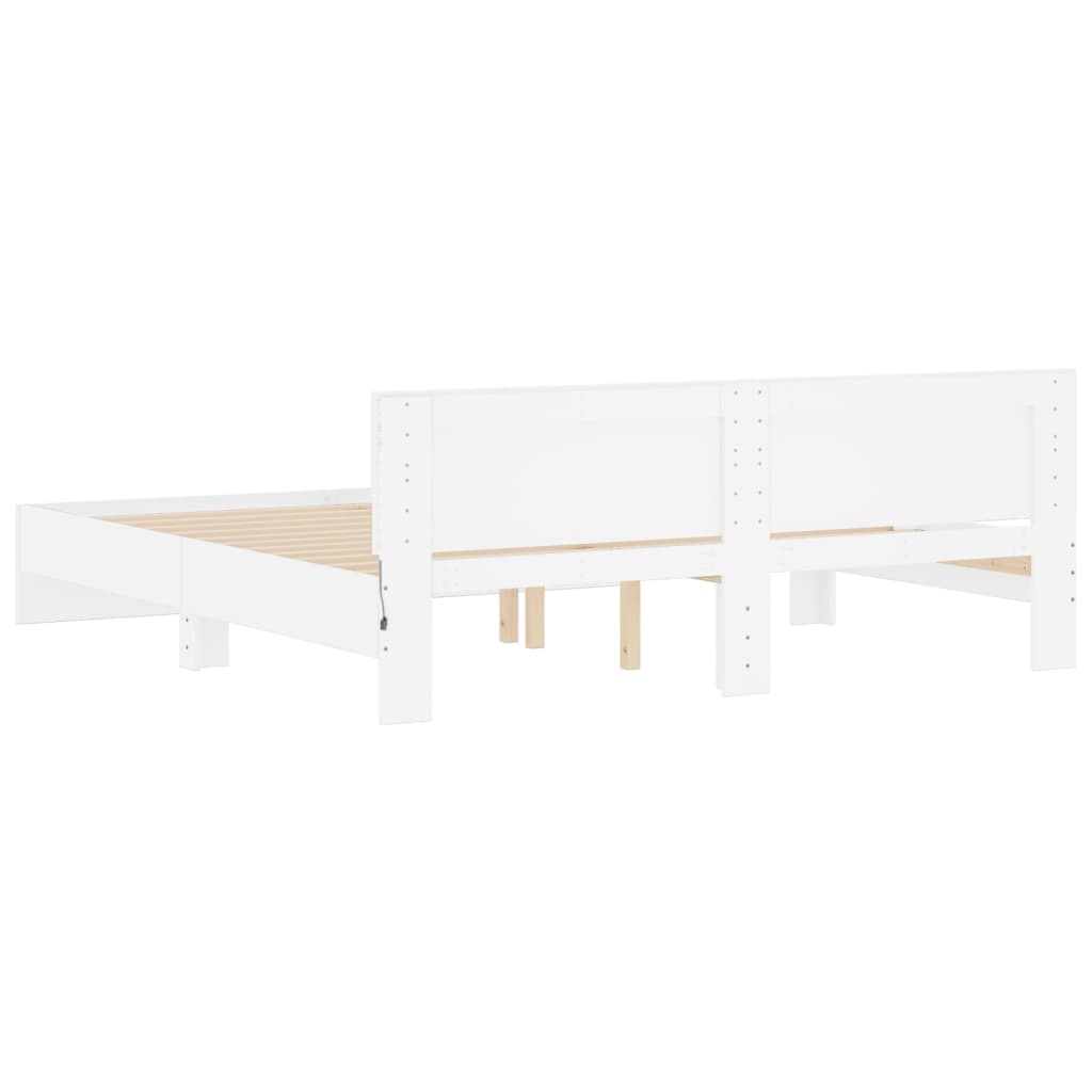 8721012248052_g_en_hd_7 vidaXL Bed Frame with LED without Mattress White 183x203 cm King - Image 9