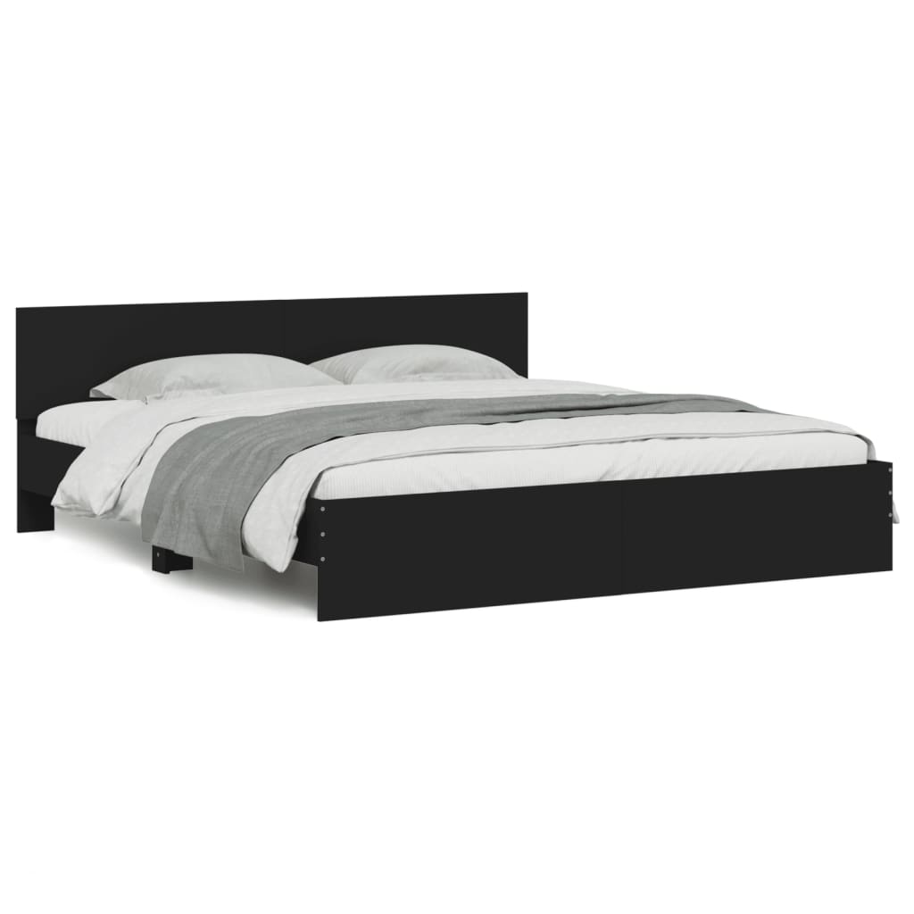 8721012248069_g_en_hd_3 vidaXL Bed Frame with LED without Mattress Black 183x203 cm King - Image 5