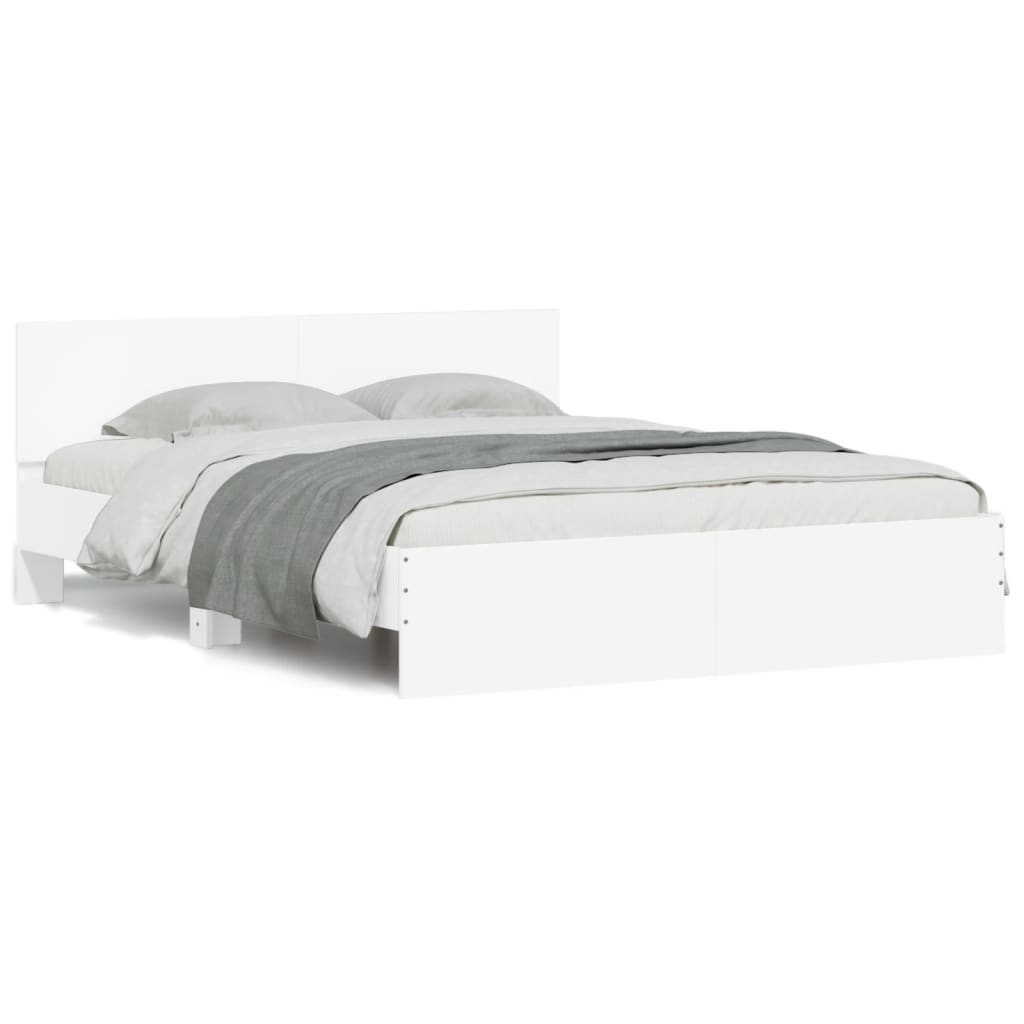 8721012248199_g_en_hd_3 vidaXL Bed Frame with LED without Mattress White 150x200 cm - Image 5