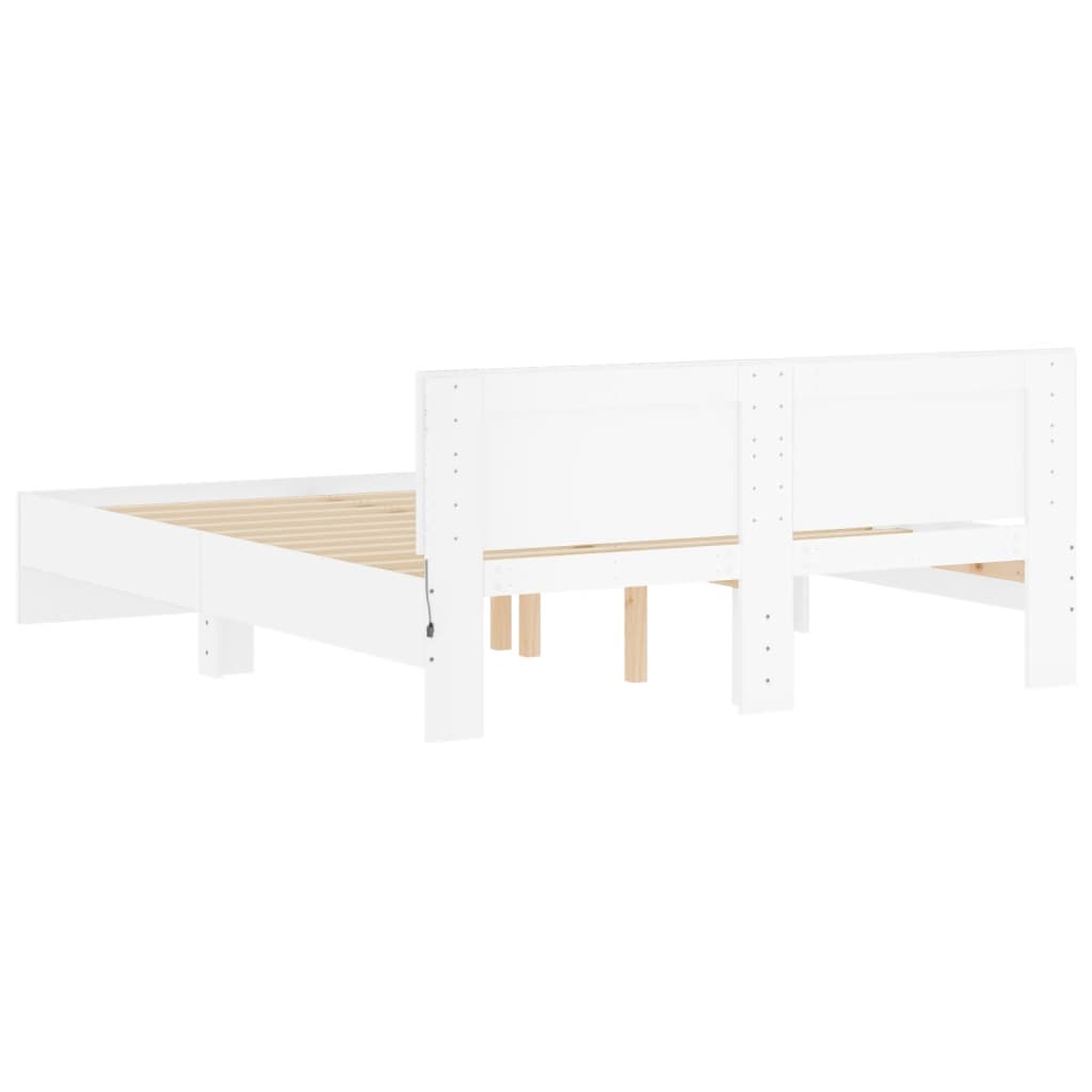 8721012248199_g_en_hd_7 vidaXL Bed Frame with LED without Mattress White 150x200 cm - Image 9