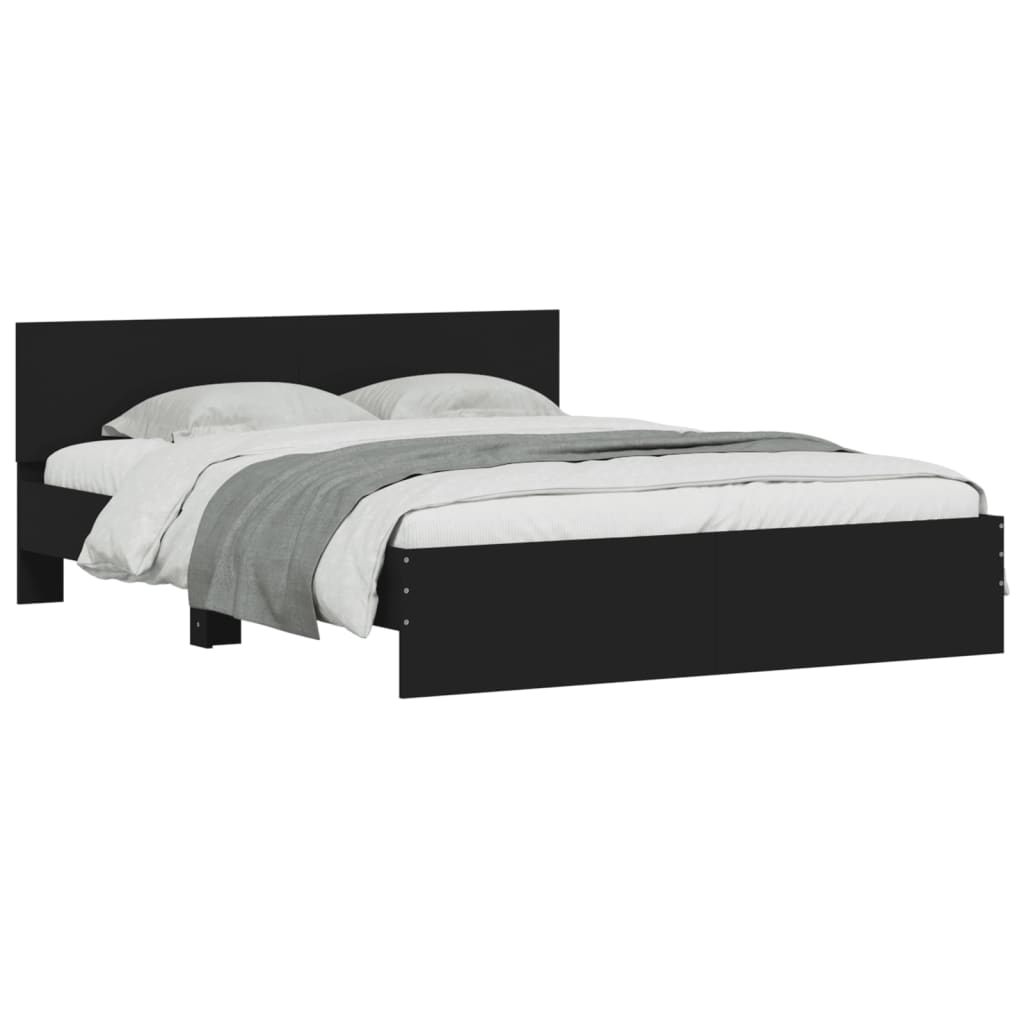 8721012248205_g_en_hd_1 vidaXL Bed Frame with LED without Mattress Black 150x200 cm - Image 3