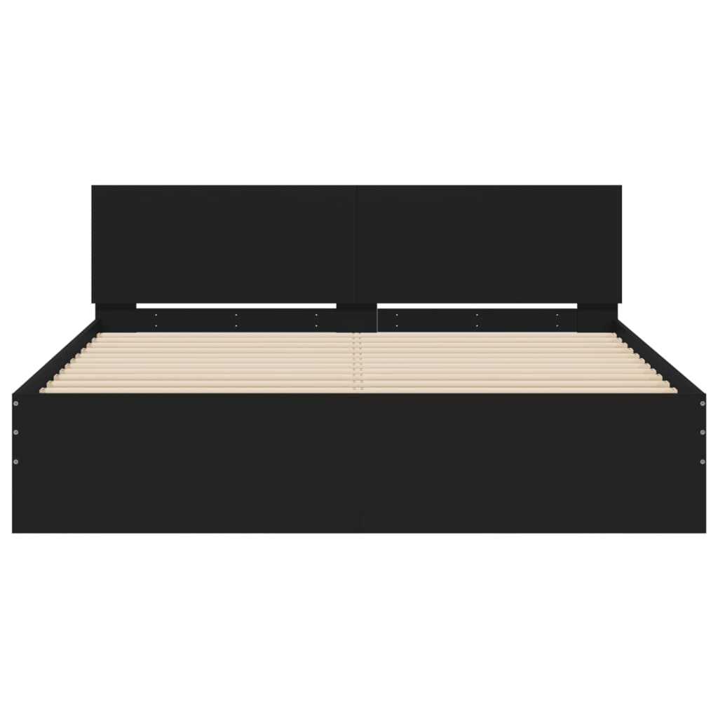 8721012248205_g_en_hd_5 vidaXL Bed Frame with LED without Mattress Black 150x200 cm - Image 7