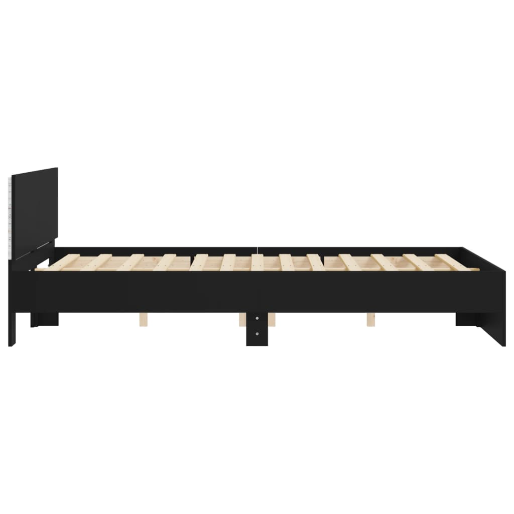 8721012248205_g_en_hd_6 vidaXL Bed Frame with LED without Mattress Black 150x200 cm - Image 8