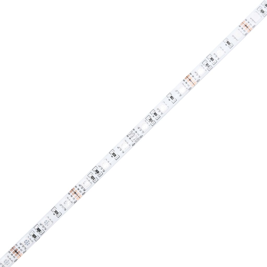 8721012248472_g_en_hd_10 vidaXL Bed Frame with LED without Mattress White 135x190 cm - Image 12