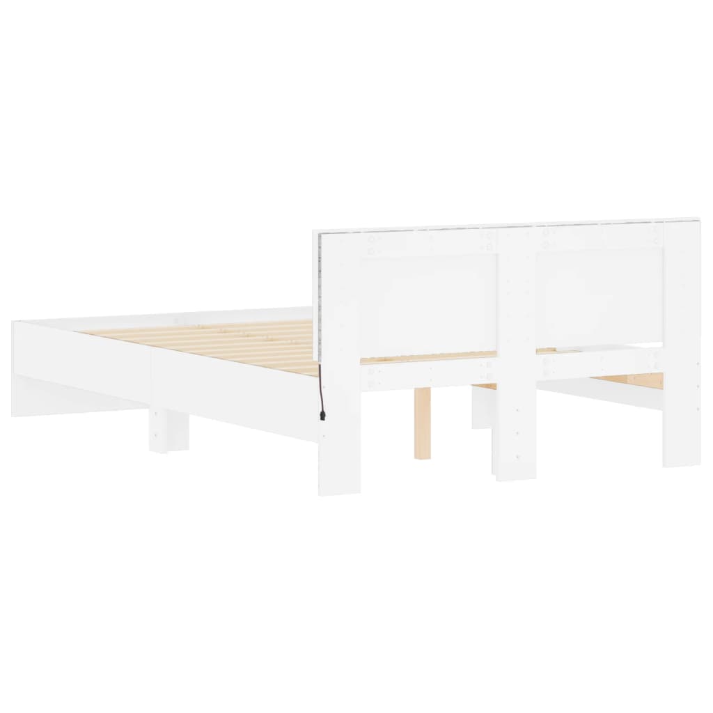 8721012248472_g_en_hd_7 vidaXL Bed Frame with LED without Mattress White 135x190 cm - Image 9