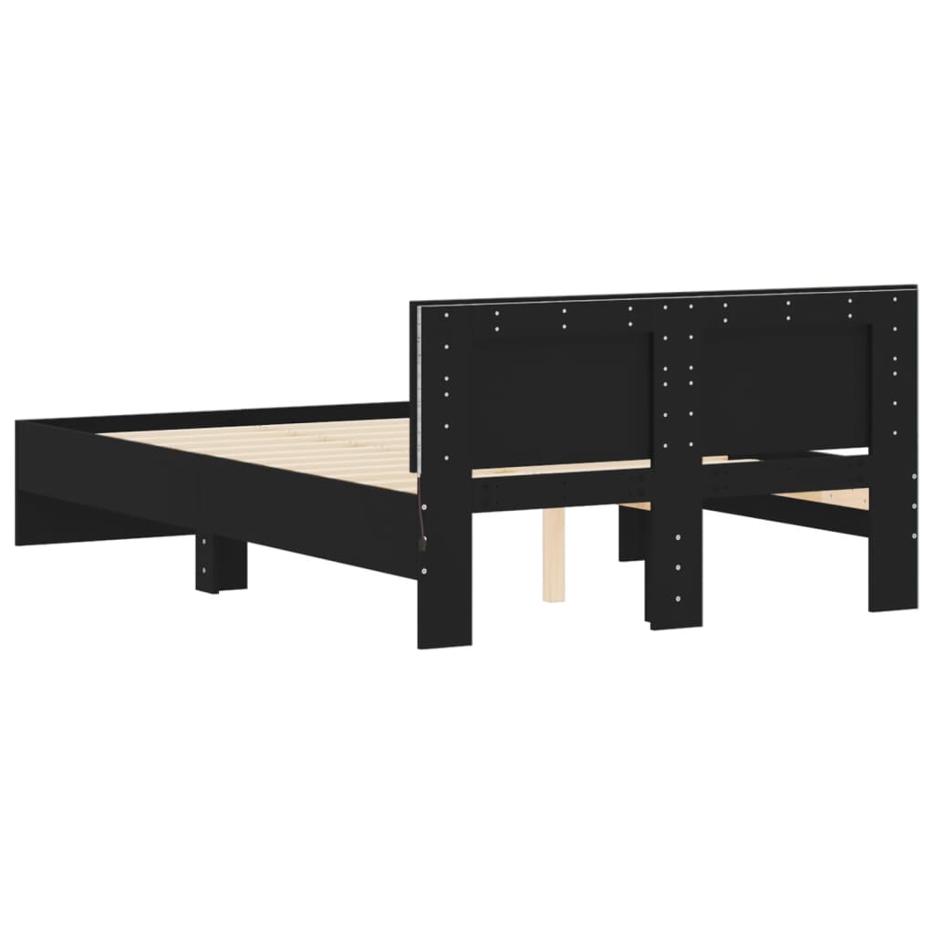 8721012248489_g_en_hd_7 vidaXL Bed Frame with LED without Mattress Black 135x190 cm - Image 9