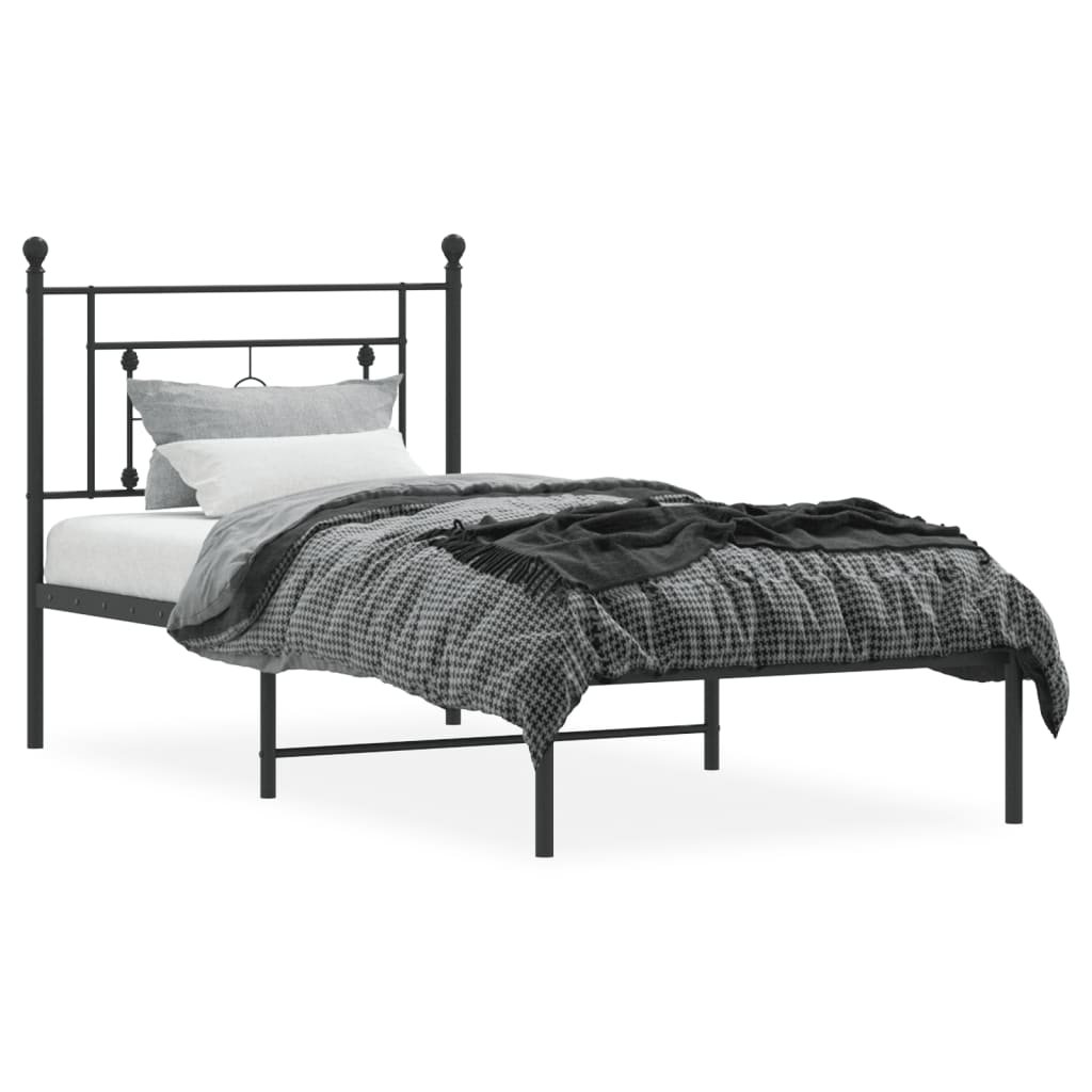 8721012248649_g_en_hd_1 vidaXL Metal Bed Frame without Mattress with Headboard Black 90x190 cm - Image 3