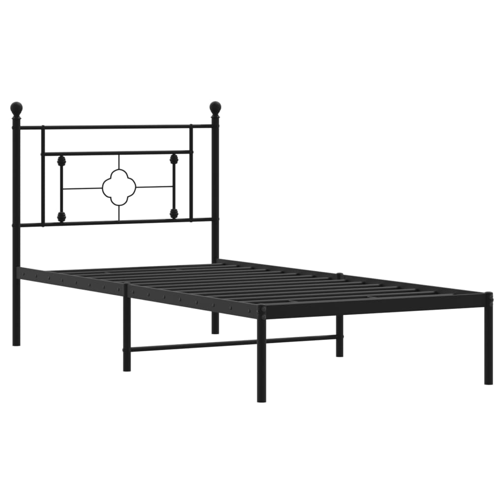 8721012248649_g_en_hd_2 vidaXL Metal Bed Frame without Mattress with Headboard Black 90x190 cm - Image 4