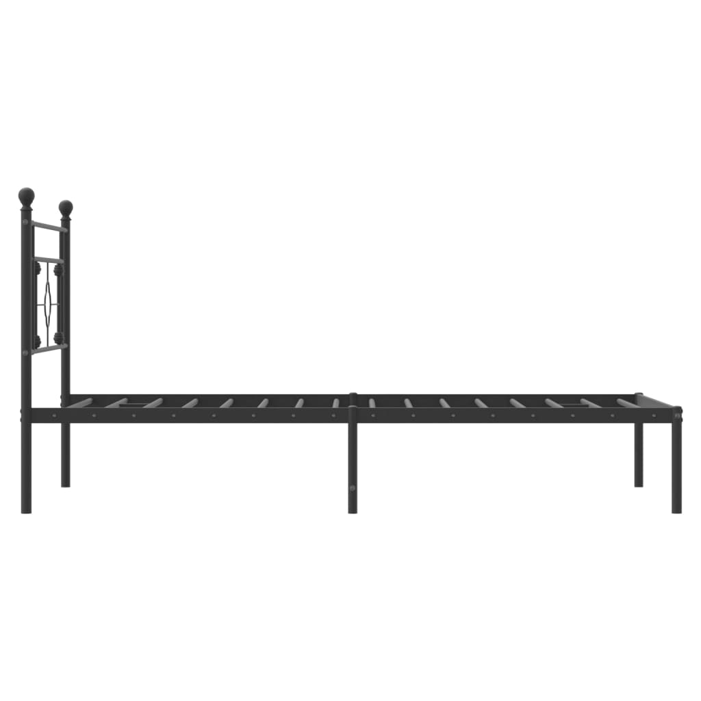 8721012248687_g_en_hd_4 vidaXL Metal Bed Frame without Mattress with Headboard Black 107x203 cm King Single - Image 6