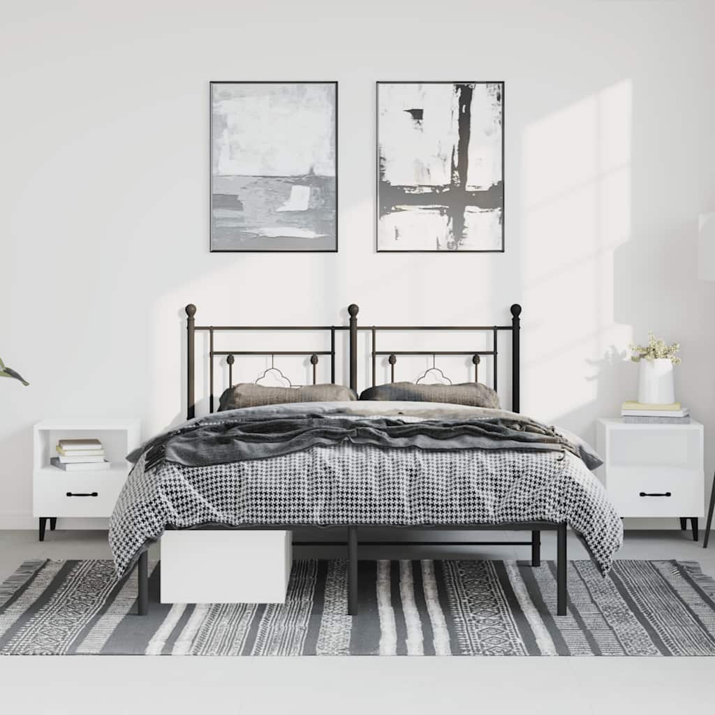 8721012248748_g_en_hd_1 vidaXL Metal Bed Frame without Mattress with Headboard Black 150x200 cm - Image 3