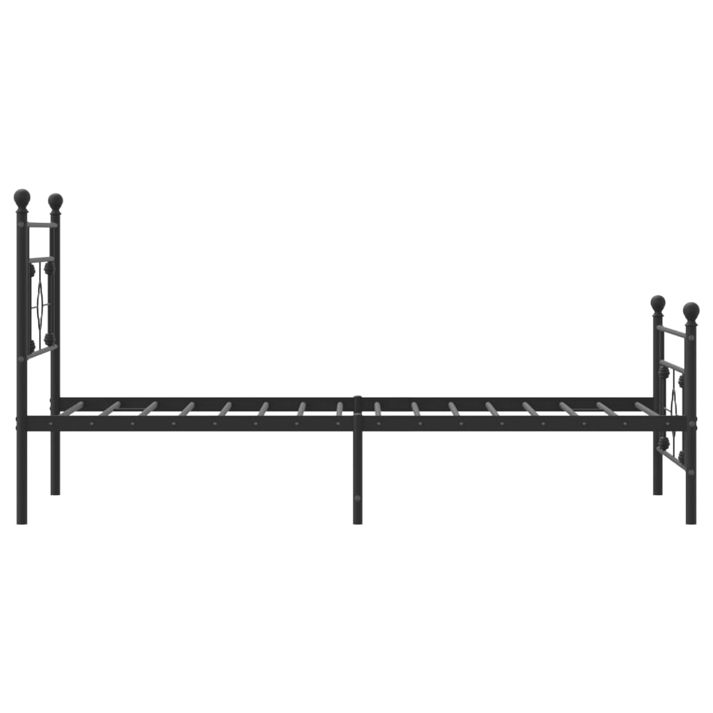 8721012248861_g_en_hd_4 vidaXL Metal Bed Frame without Mattress with Footboard Black 107x203 cm King Single - Image 6