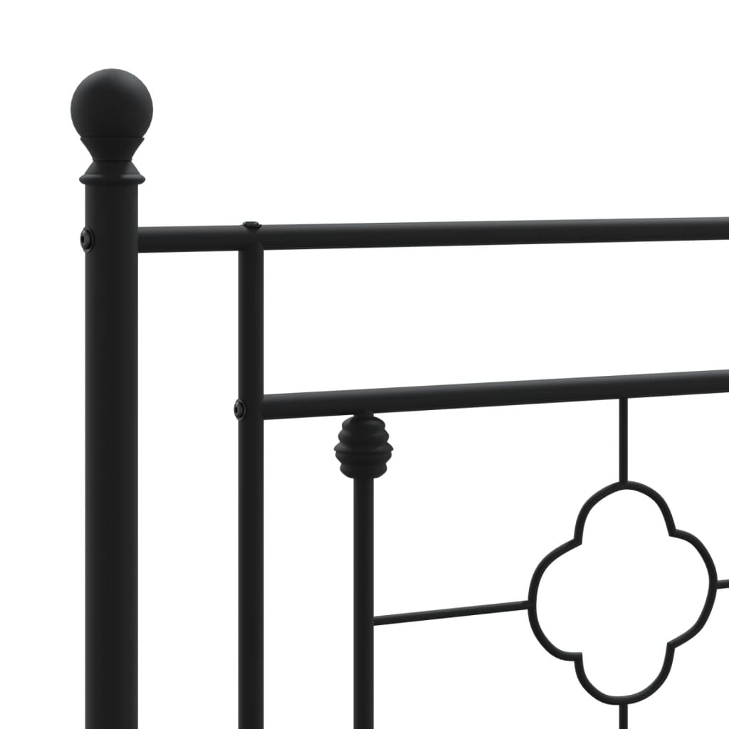 8721012248861_g_en_hd_6 vidaXL Metal Bed Frame without Mattress with Footboard Black 107x203 cm King Single - Image 8