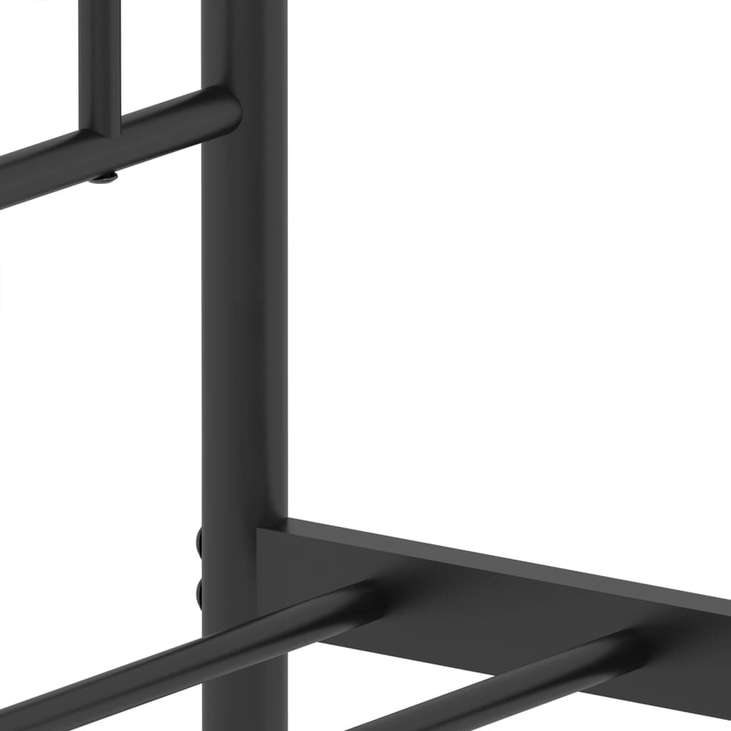 8721012248861_g_en_hd_7 vidaXL Metal Bed Frame without Mattress with Footboard Black 107x203 cm King Single - Image 9