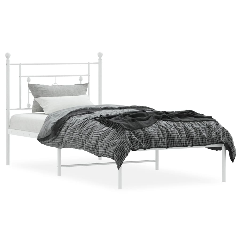 8721012249134_g_en_hd_1 vidaXL Metal Bed Frame without Mattress with Headboard White 90x190 cm - Image 3