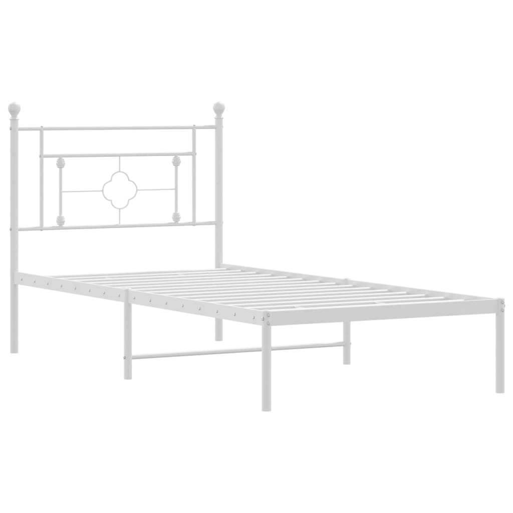 8721012249134_g_en_hd_2 vidaXL Metal Bed Frame without Mattress with Headboard White 90x190 cm - Image 4