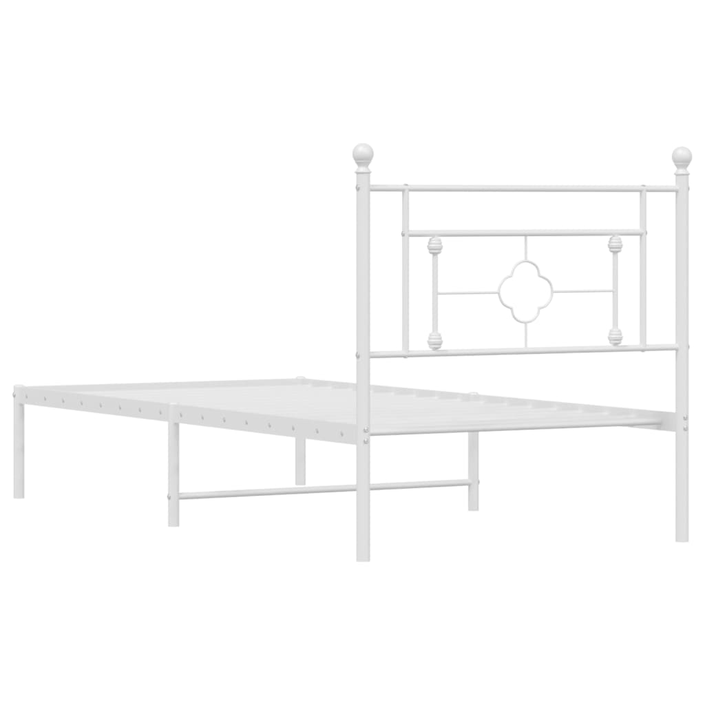 8721012249134_g_en_hd_5 vidaXL Metal Bed Frame without Mattress with Headboard White 90x190 cm - Image 7