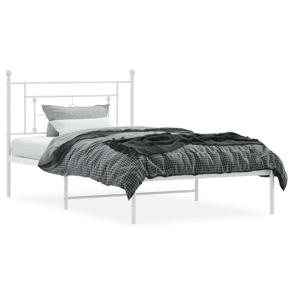 8721012249172_g_en_hd_1 vidaXL Metal Bed Frame without Mattress with Headboard White 107x203 cm King Single - Image 3